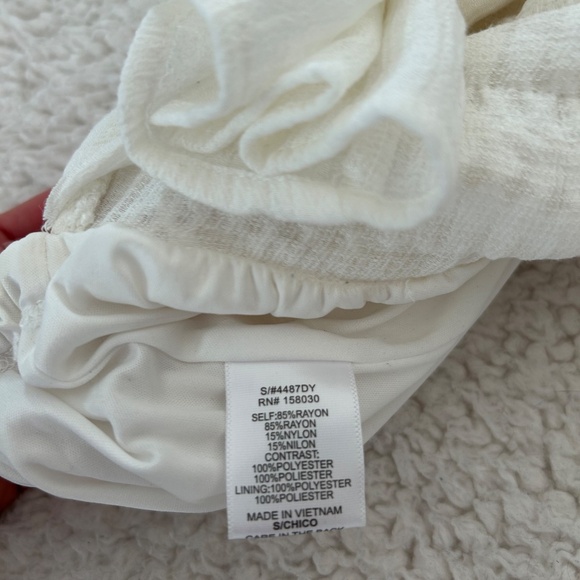 White tie back mini dress - size S - Picture 5 of 5